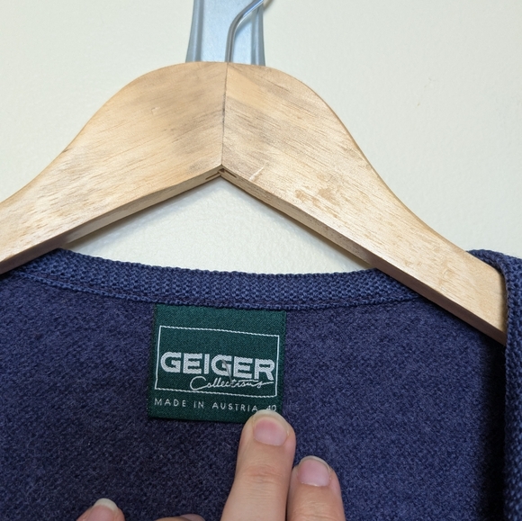 Geiger Collection Austrian Boiled Wool Jacket | Navy | Size 40 (L) - Picture 4 of 6